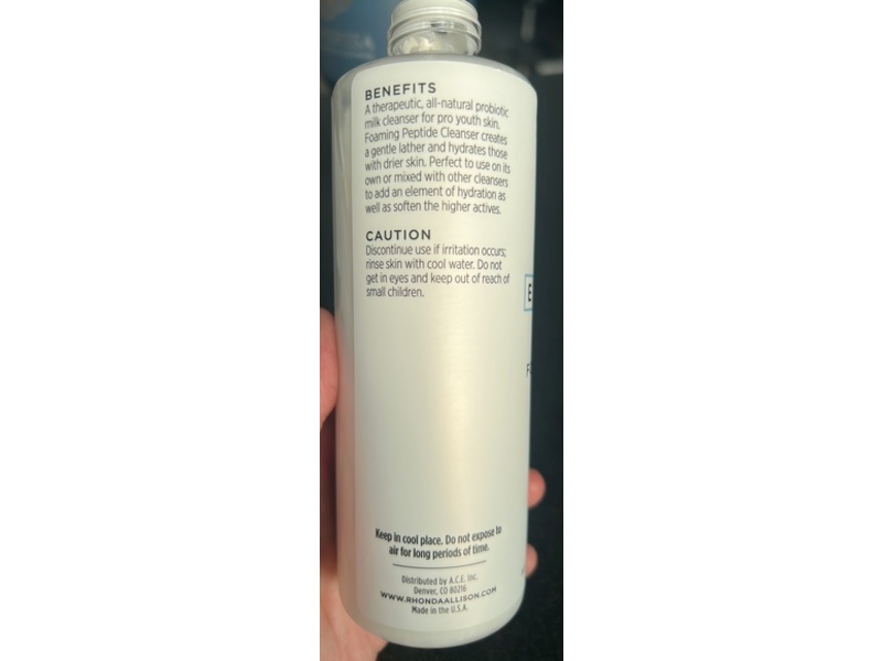 Rhonda Allison Essentials Foaming Peptide Cleanser, 240 mL