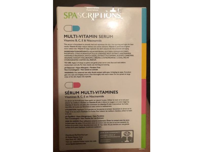 Spa Scriptions Multi-Vitamin Serum, 1.7 oz/50 mL