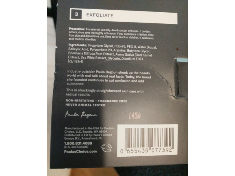 Paula's Choice Exfoliate Skin Perfecting Bha 9, 0.03 fl oz/0.83 ml