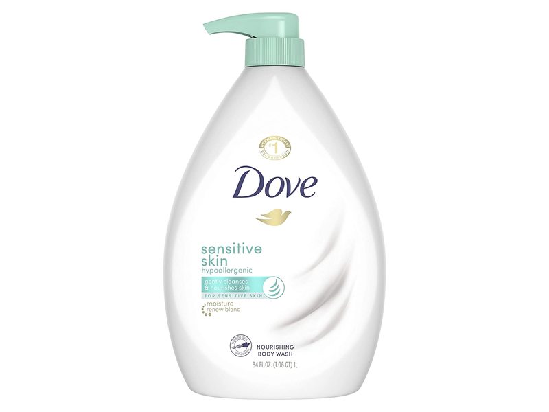 Dove Sensitive Skin Body Wash, 34 fl oz/1 L Ingredients and Reviews