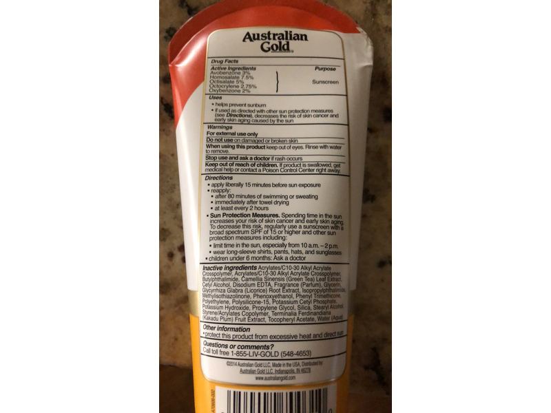 Australian Gold Sheer Coverage Lotion Sunscreen, SPF 30, 6 fl oz/177 mL