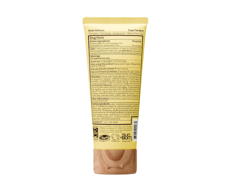Sun Bum Premium Sunscreen Face Lotion, SPF 50, 3 fl oz/88mL