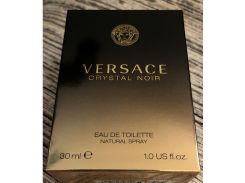 Versace Eau de Toilette Spray, Crystal Noir, 1 fl oz/30 mL