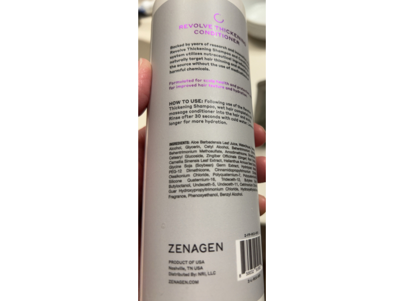 Zenagen Revolve Thickening Conditioner, 16 fl oz/500 mL