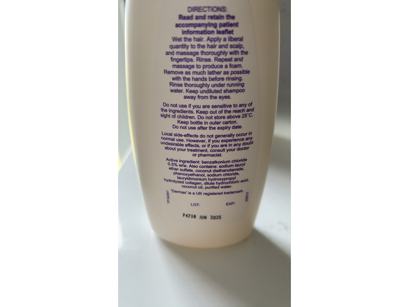 Dermal Dermax Therapeutic Shampoo, 250 mL