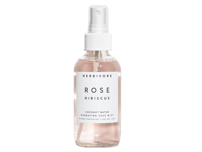 Herbivore Rose Hibiscus Hydrating Face Mist, Coconut Water, 1 fl oz/30 mL