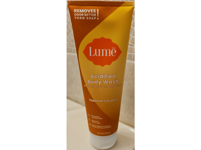 Lume Acidified Body Wash, Toasted Coconut, 8.5 fl oz/250 mL