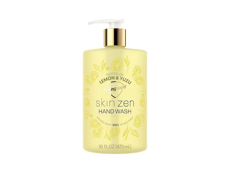 Safeguard Liquid Hand Soap, Notes Of Lemon & Yuzu Scent, 16 fl oz/473 mL