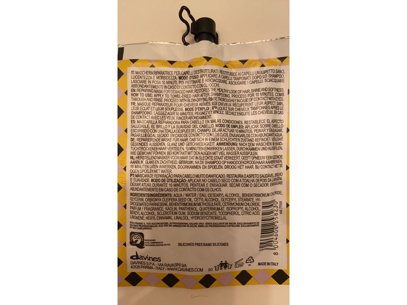 Davines The Renaissance Circle Extreme Repair Masque, 1.69 fl oz/50 mL