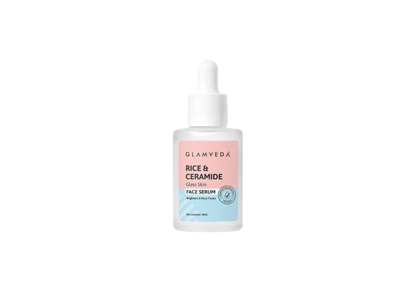 Glamveda Vitalizing Face Serum, Rice & Ceramide, 30 mL