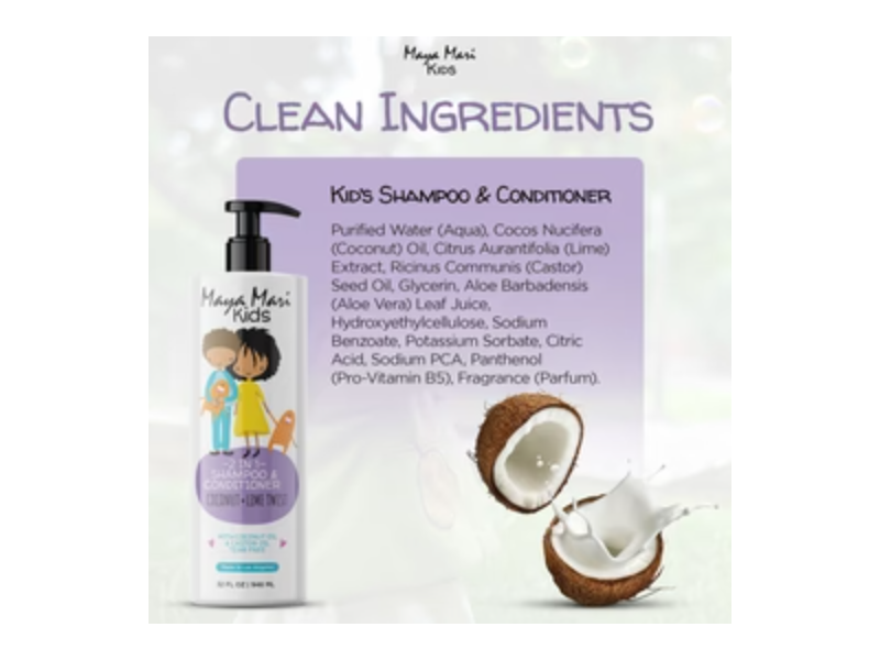 Maya Mari Kids 2 In 1 Shampoo & Conditioner & Styling Gel Duo