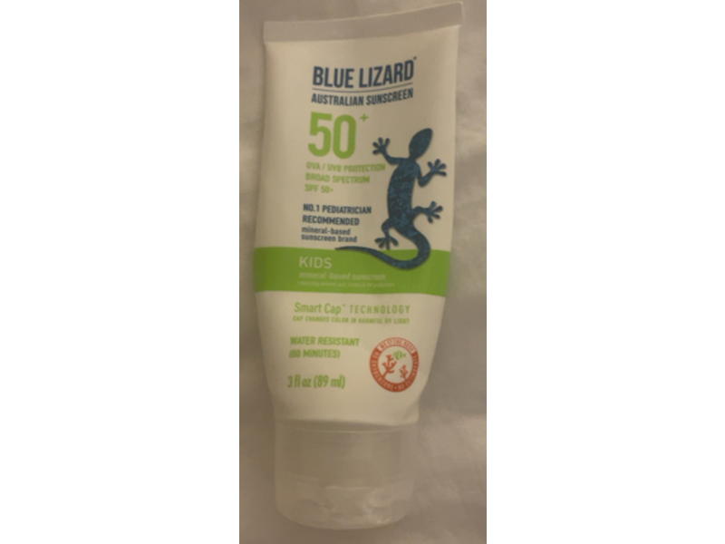 Blue Lizard Kids Mineral-Based Sunscreen Lotion, SPF 50+, 3 fl oz/89 mL