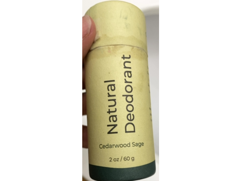 Oliver Flynn Natural Deodorant, Cedarwood Sage, 2 oz/60 g