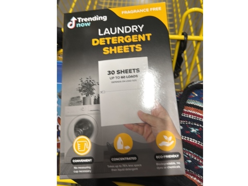 Trending Now Laundry Detergent Sheets, 60 Loads, 30 Sheets