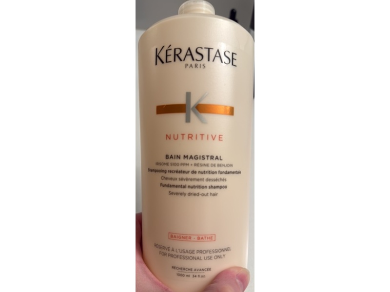 Kerastase Nutritive Bain Magistral Fundamental Nutrition Shampoo, 34 fl oz/1000 mL