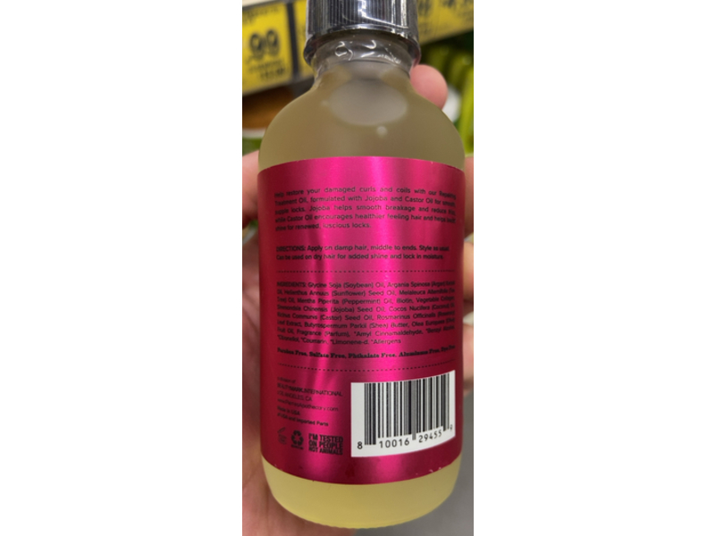 Pierre's Apothecary Repairing Treatment Oil, Jojoba Oil & Caster Oil, 4 fl oz/120 mL