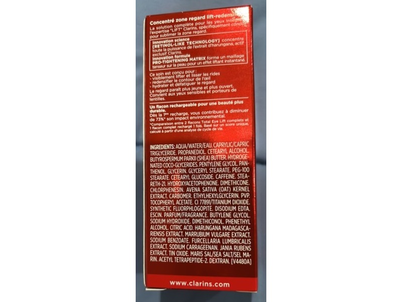 Clarins Total Eye Lift Cream, 0.5 fl oz/15 mL