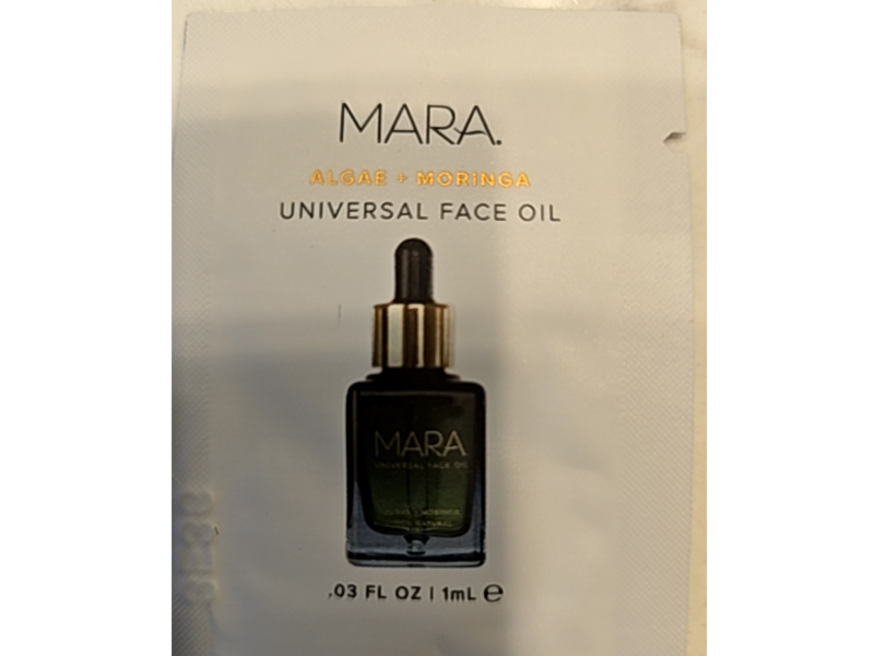 Mara Universal Face Oil, Algae + Moringa, 0.03 fl oz/1 mL
