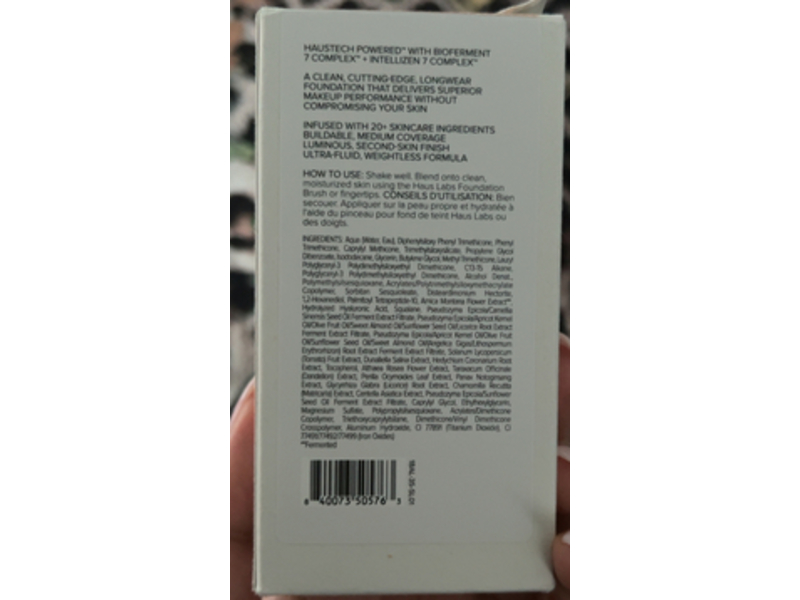 Haus Labs By Lady Gaga Triclone Skin Tech Foundation, 210 Light Medium Neutral, 1 fl oz/30 mL