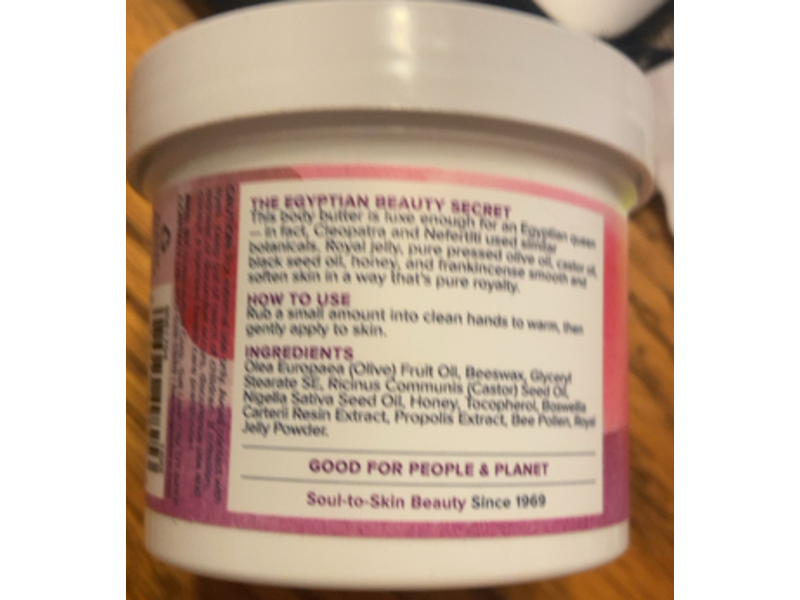 Heritage Store Egyptian Gold Body Butter, Royal Jelly, 4 oz/114 g