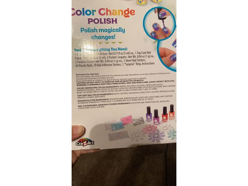 Cra-Z-Art Be Inspired Color Changing Mood Magic Nail Polish Salon Set