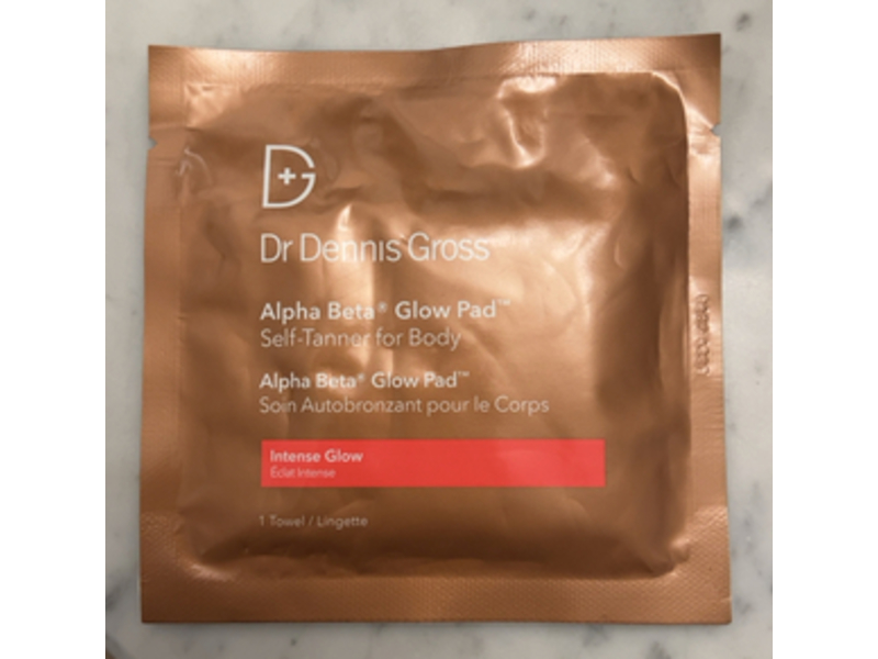 Dr Dennis Gross Alpha Bera Self Tanner Glow Pad, Intense Glow, 8 Count