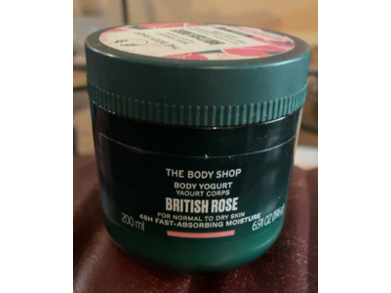 The Body Shop British Rose Body Yogurt, Normal To Dry Skin, 6.91 oz/200 mL