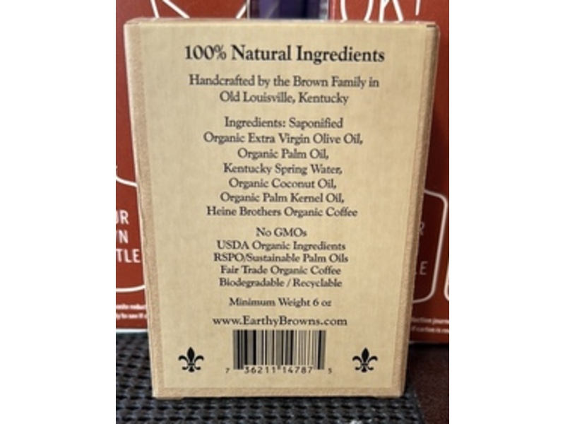 Earthy Browns Olive Oil Soap, Heine Scrub, 6 oz