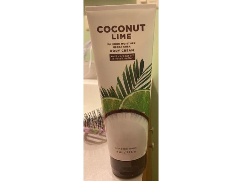 Bath & Body Works Coconut Lime 24H Moisture Ultra Shea Body Cream, 8 oz/226 g