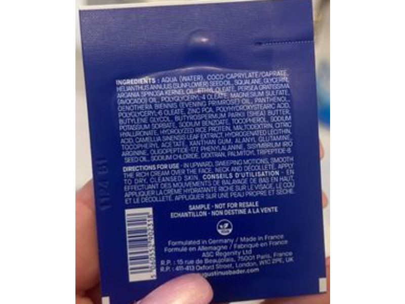 Augustinus Bader The Rich Cream, 0.067 fl oz/2 mL