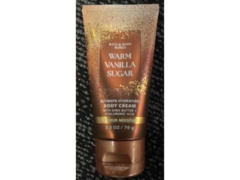 Bath & Body Works Ultimate Hydration Body Cream, Warm Vanilla Sugar, 2.5 oz/70 g