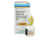 Neomycin & Polymyxin B Sulfates and Hydrocortisone Otic Suspension, 10 mL, Bausch + Lomb (RX) - thumbnail 1