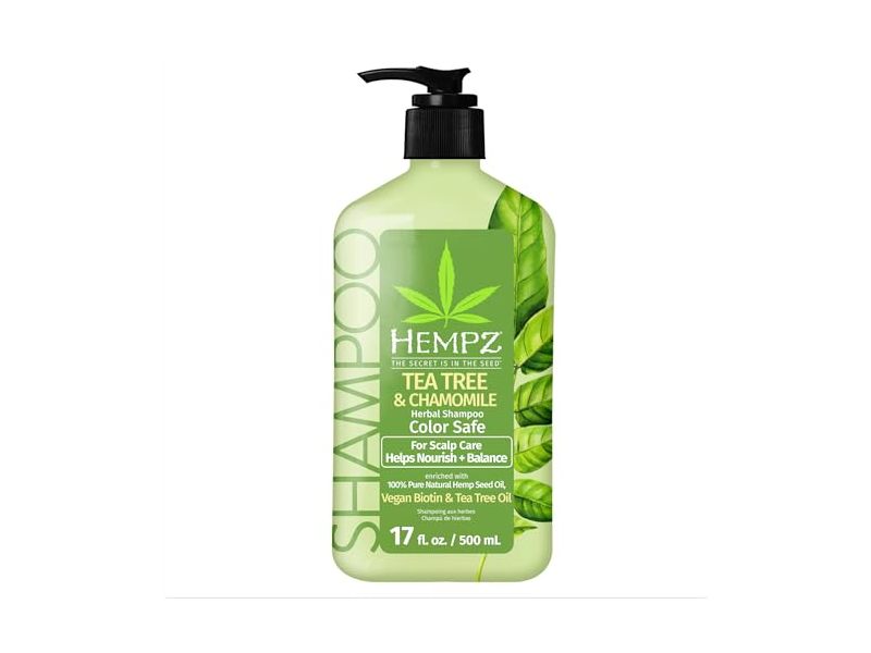 Hempz Herbal Shampoo, Tea Tree & Chamomile, 17 fl oz/500 mL