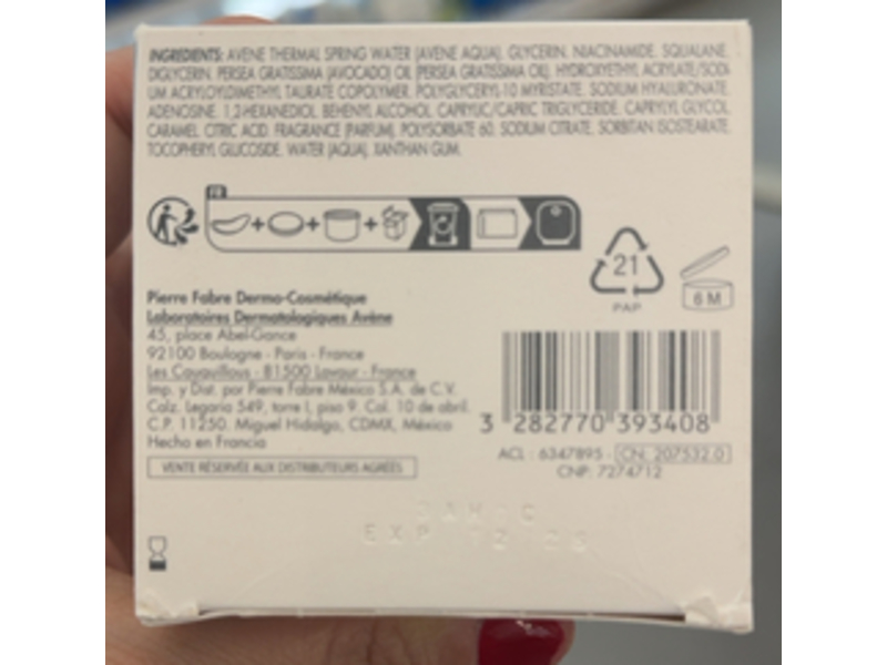 Avene Aqua Gel-Creme, Hyaluron Activ B3, 1.6 fl oz/50 mL