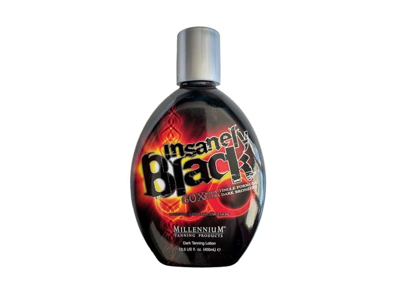 Millennium Tanning Products Dark Tanning Lotion, Insanely Black, 13.5 fl oz/400 mL