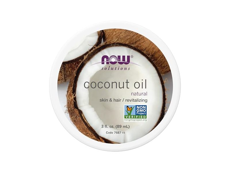Now Solutions Coconut Oil, Natural, 3 fl oz/89 mL