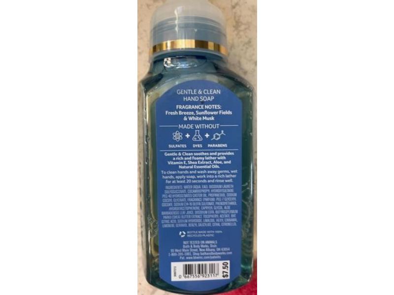 Both & Body Works Foaming Hand Soap, Wildflower Fields, 8.75 fl oz/259 mL