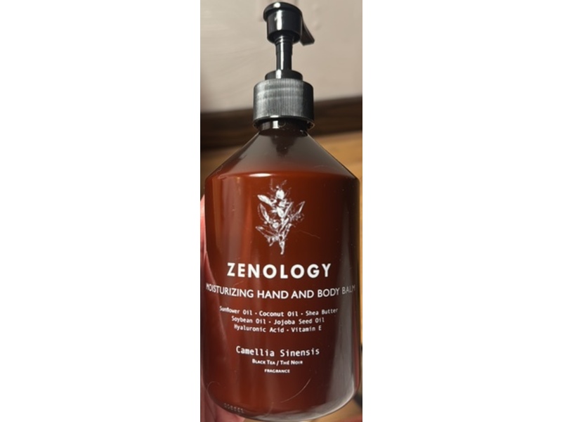 Zenology Moisturizing Hand & Body Balm, Camellia Sinensis, 16.91 fl oz/500 mL