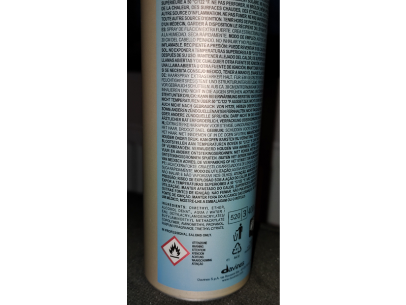 Davines Extra Strong Hairspray, 13.52 fl oz/400 mL