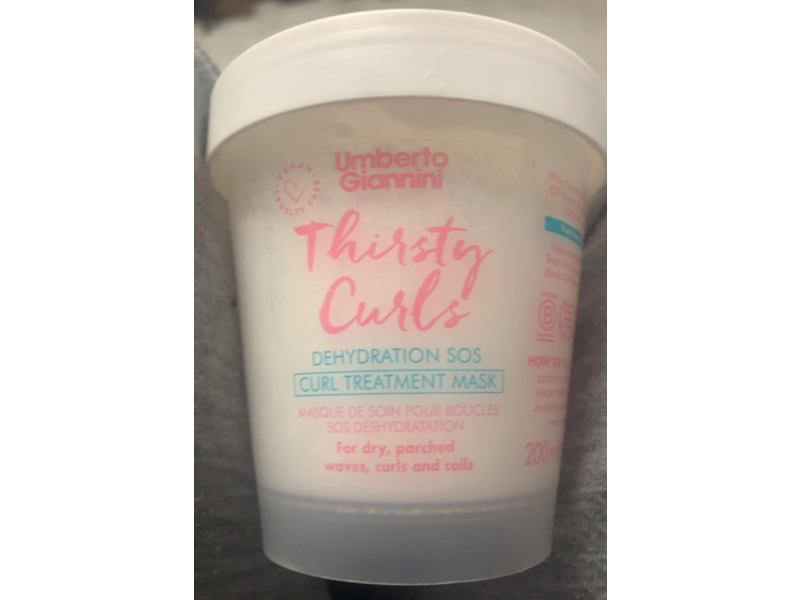 Umberto Giannini Thirsty Curls Treatment Mask, 6.7 fl oz/200 mL
