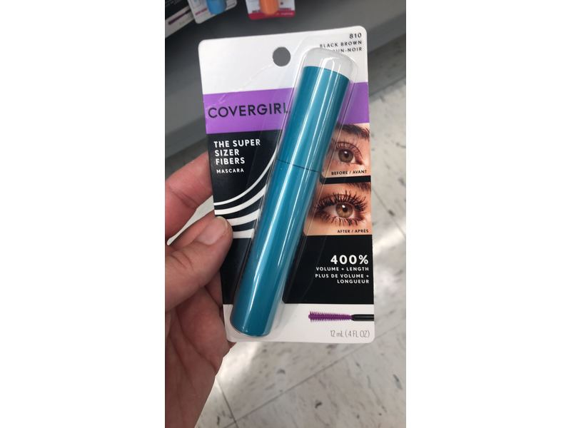 Covergirl The Super Sizer Fibers Mascara, 810 Black Brown, 4 fl oz
