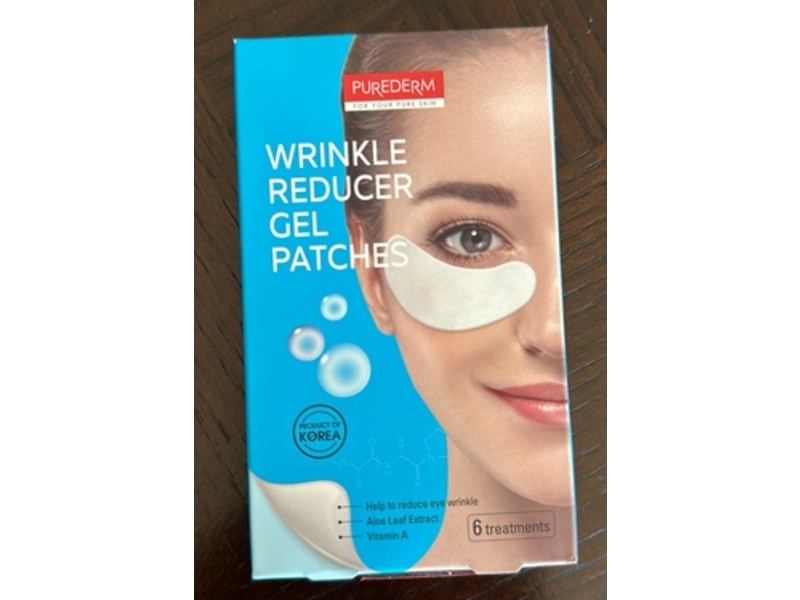 Purederm Wrinkle Reducer Gel Patches, 6 Count