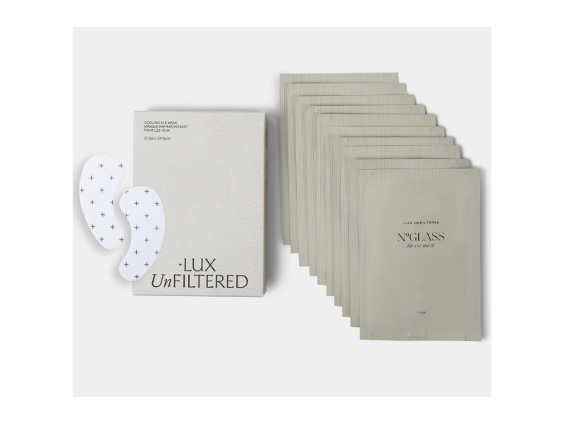 + Lux Unfiltered Cooling Eye Mask, 10 Pair