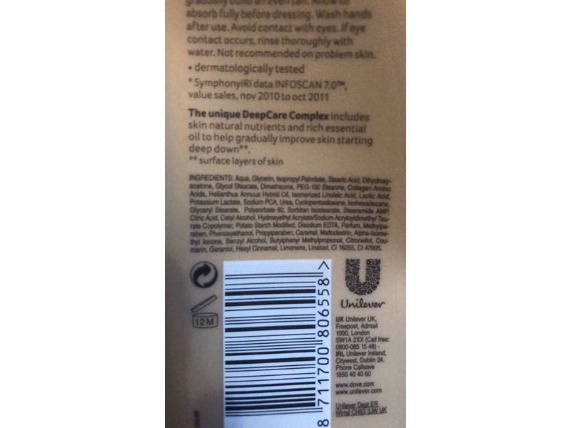 Dove Summer Glow Nourishing Lotion, Fair To Medium Skin, 250 m