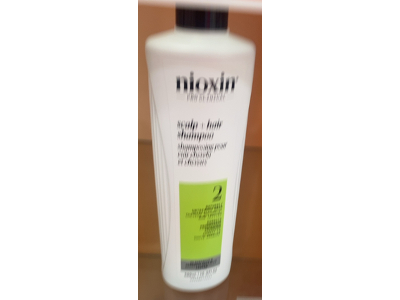 Nioxin Scalp+Hair Shampoo, System 2, 16.9 fl oz/500 mL