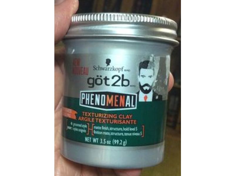 Schwarzkopf Got2b Phenomenal Texturizing Clay, 3.5 oz/99.2 g