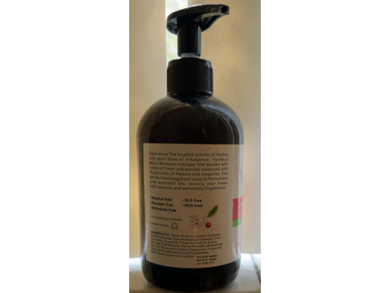 Yardley Landon Moisturizing Hand Soap, Berry Blossom, 14 fl oz/414 mL