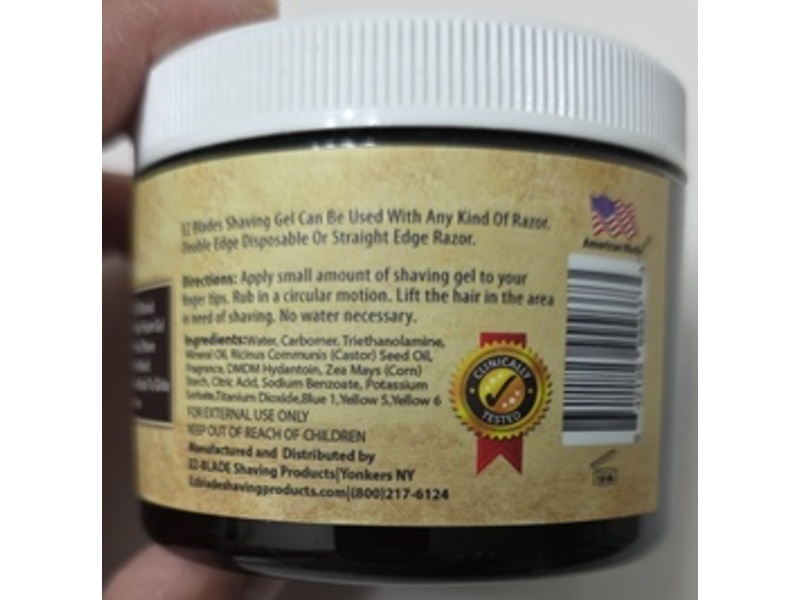 EZ-Blade Shaving Gel, 6 fl oz/178 mL