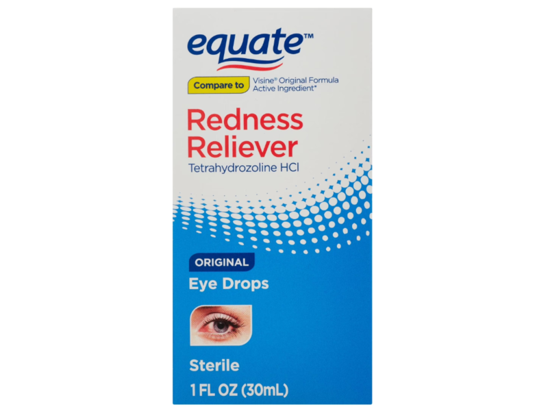 Equate Redness Reliever Eye Drops, 1 fl oz/30 mL