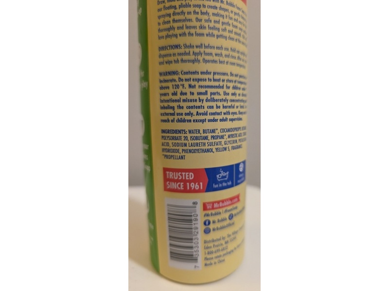 Mr. Bubble Doodle Foam Soap, Banana, 8 oz/ 226.8 g